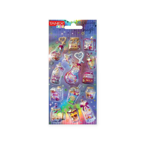 Picture of TANEX KIDS GLOSSY MILK AND DRINKS STICKERS